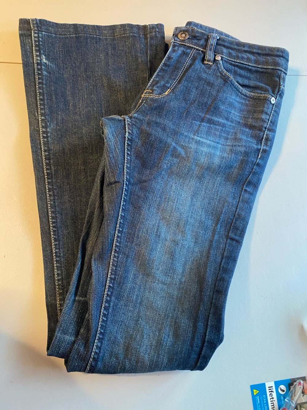 Stockton denim jeans vintage 
distressed denim faded wash  M